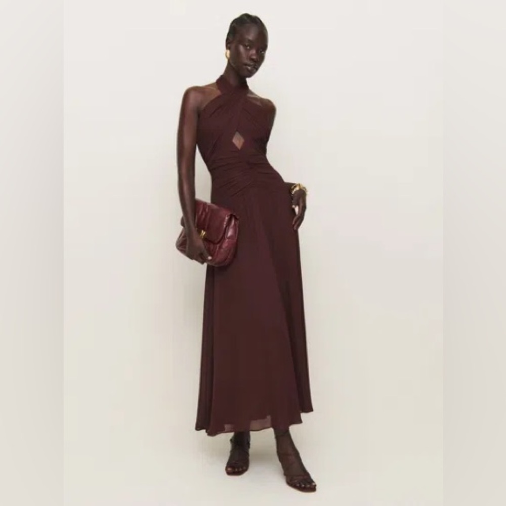 Reformation Brown Maxi Dress